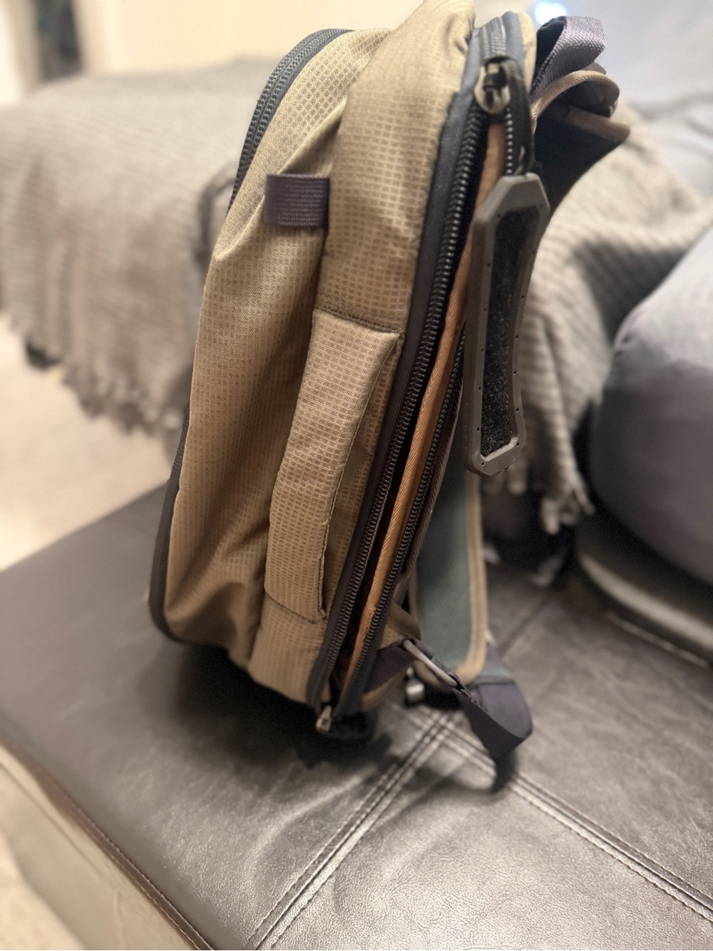 Like New Vertx Military Grade Tactical Commuter Sling 2.0 Backpack - Khaki. - Picture 3 of 7